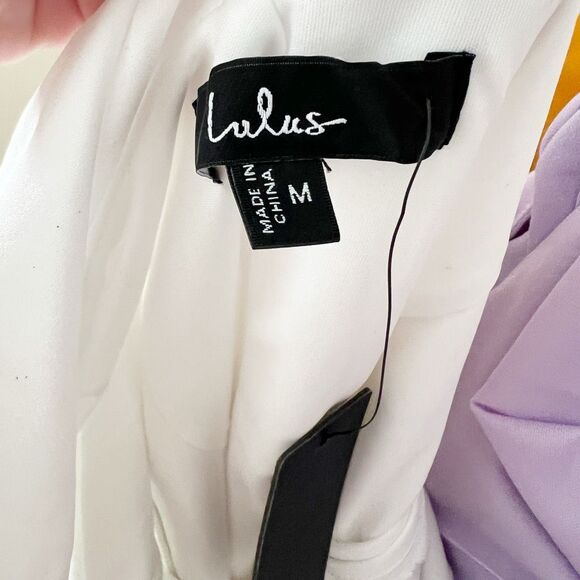 Lulus Perfection Bound White Sleeveless Cowl Back Mini Dress Size M NWT - Picture 8 of 10